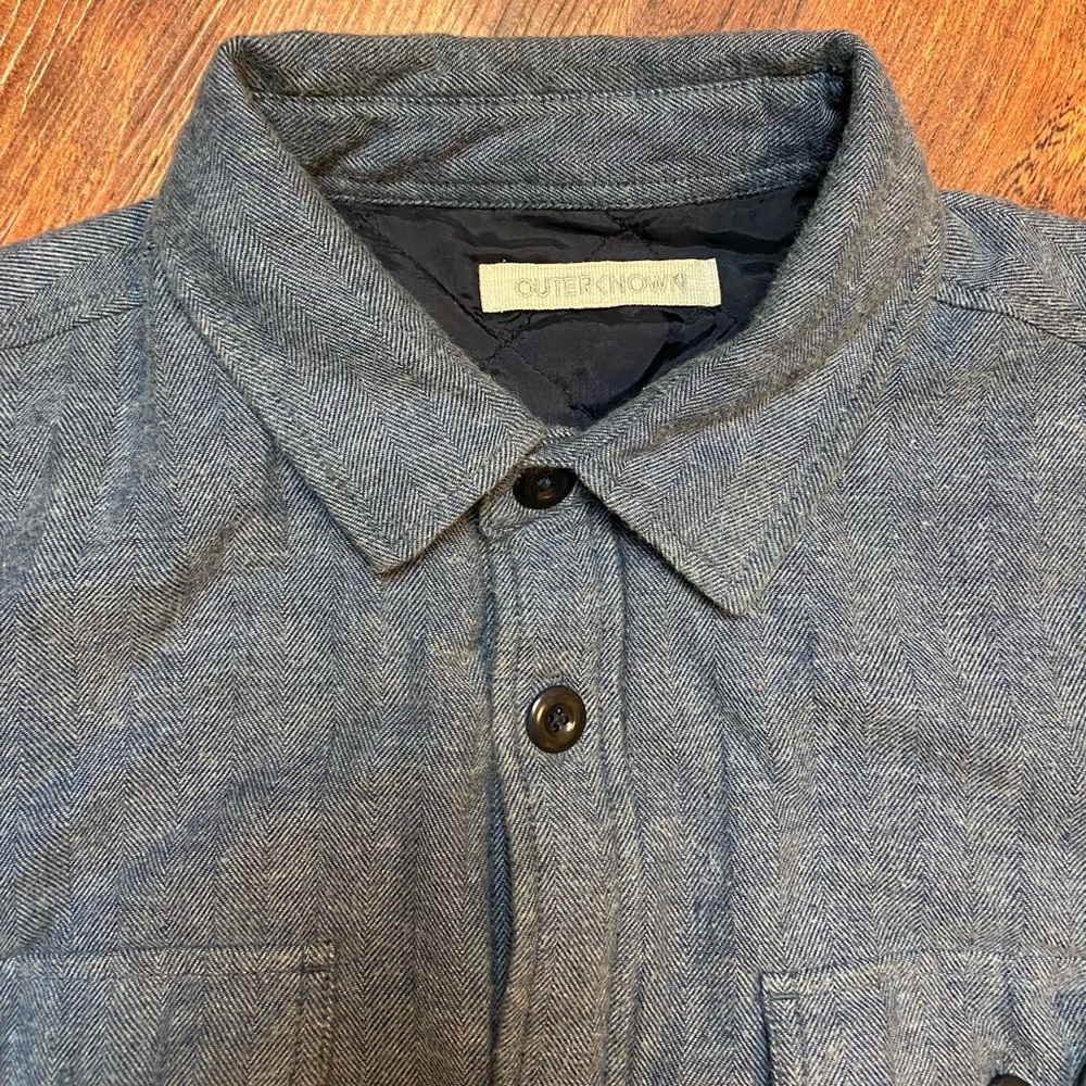 Outerknown Transitional Flannel Quilted Shirt Jac… - image 1